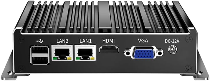 Fanless mini PC dual-core N2840 supports 4K HD+VGA, ideal for retro em