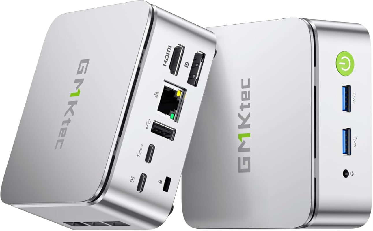 GMKtec Mini PC with Ryzen 5 3500U, 16GB RAM, 1TB SSD, Triple 4K Displa