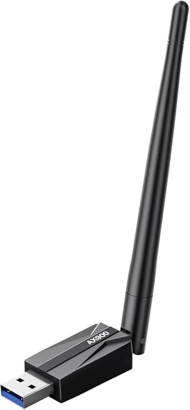 AX900 USB WiFi 6 Adapter for Desktop PC with Dual Band and 7dBi Antenn