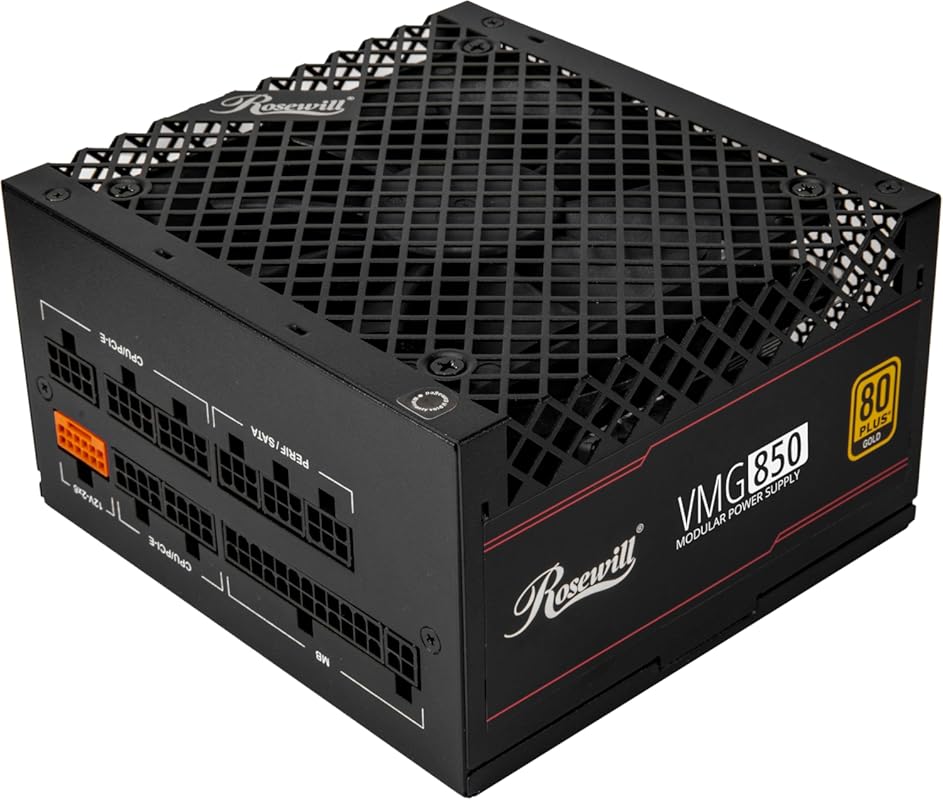 Rosewill VMG 850W 80+ Gold Fully Modular PSU ATX 3.0/3.1 PCIe 5.1 Comp