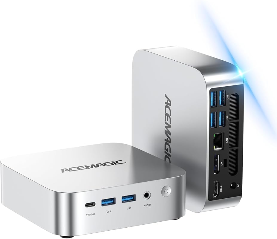 ACEMAGIC Mini PC with Ryzen 4300U, 16GB RAM, 256GB SSD, Triple 4K Disp