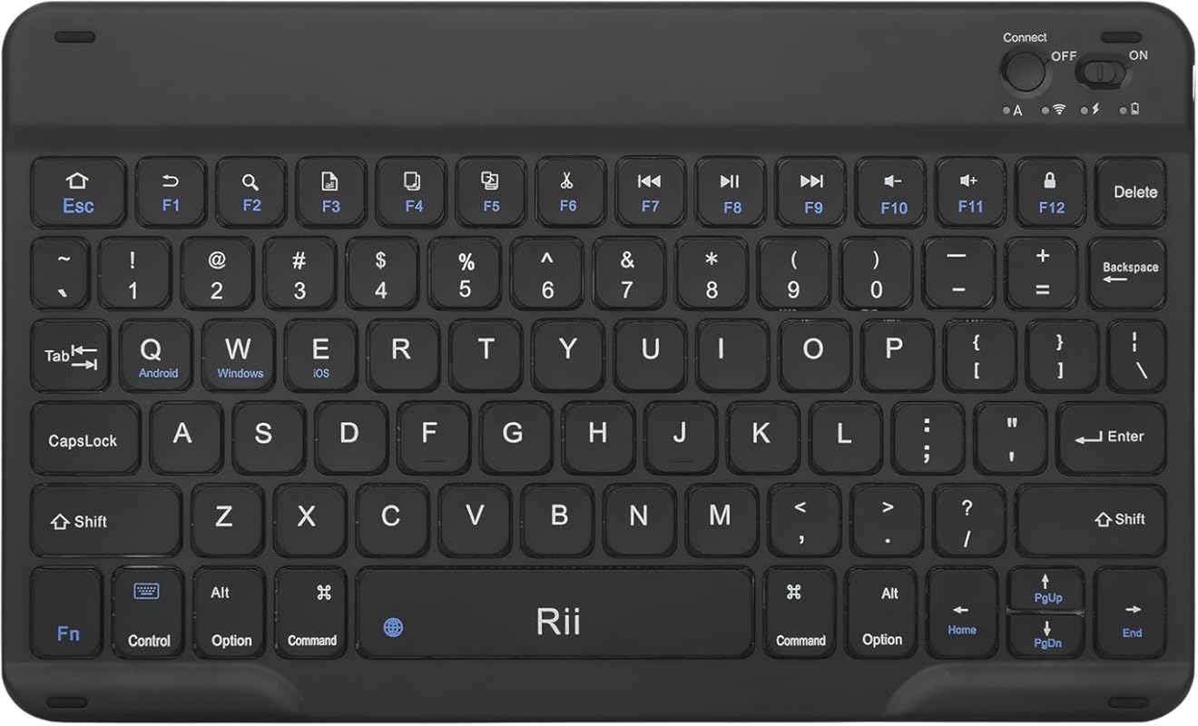 Rii RK302 Ultra-Slim Bluetooth Keyboard for ipad,iPhone,Android,Samsun
