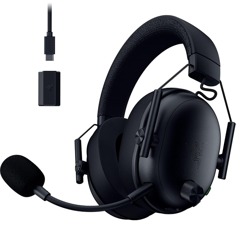 Razer BlackShark V3 Wireless Gaming Headset with 50mm Drivers and 70-H