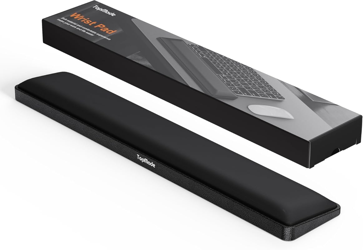 TopMade Keyboard Wrist Rest, Cooling Gel & Upgrade Soft Memory Foam De