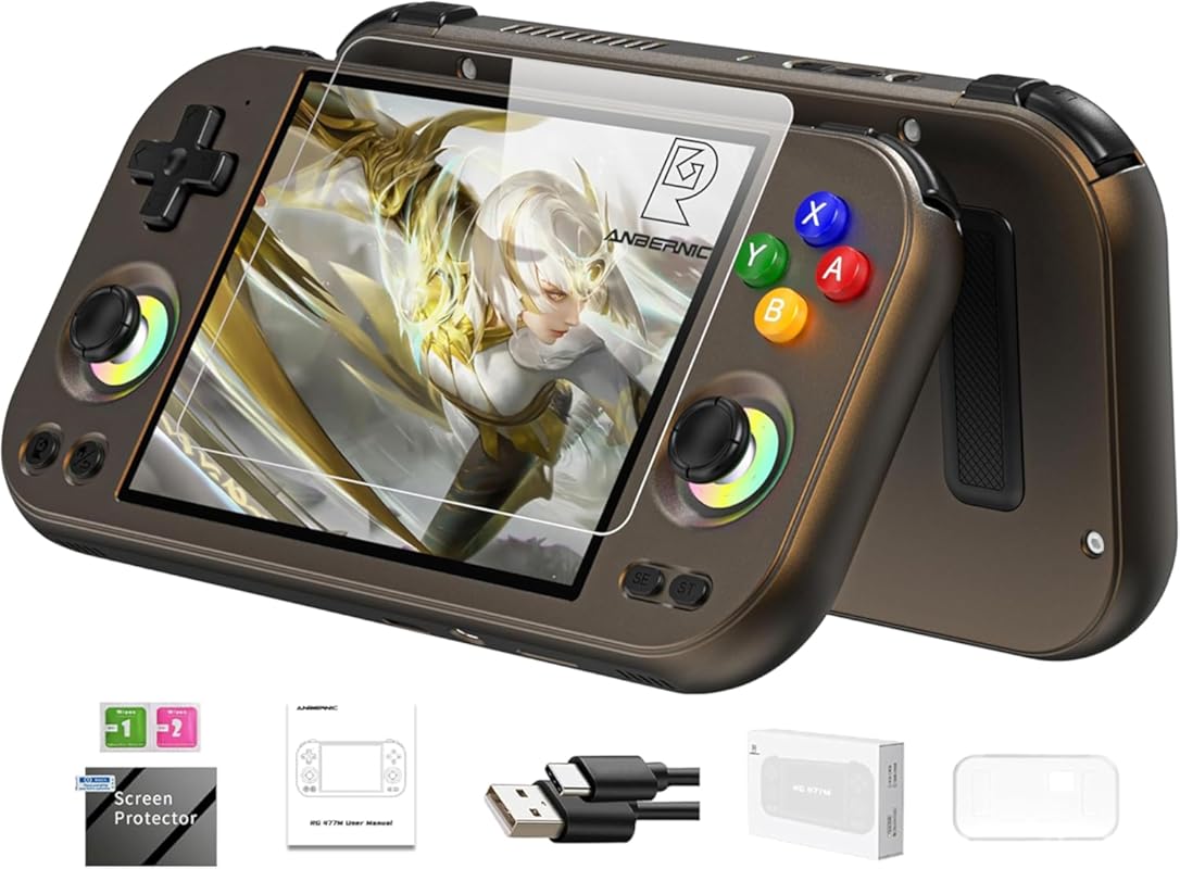 RG477M Retro Handheld Console with Dimensity 8300, 4.7-Inch Touchscree