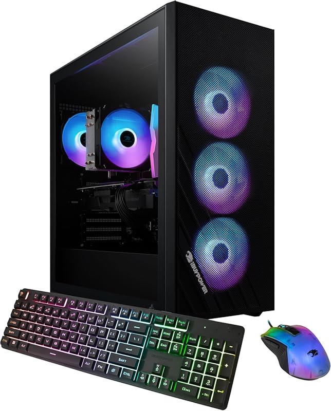 iBUYPOWER Scale Gaming PC with AMD Ryzen 5, RTX 4050, 16GB DDR5 RAM, 1