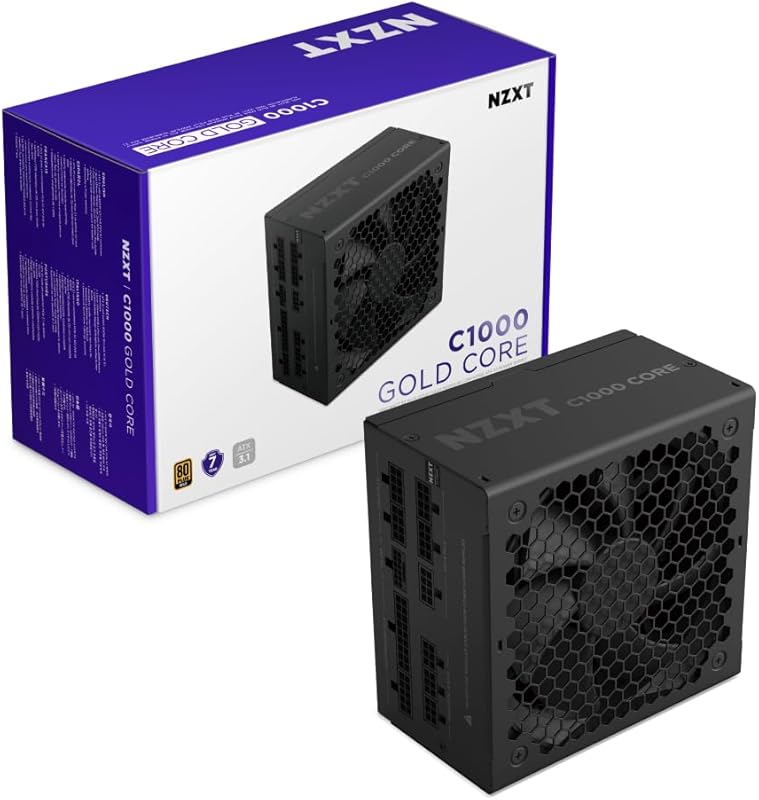 NZXT C1000 Gold 1000W ATX 3.1 power supply with 80+ Gold and fully mod