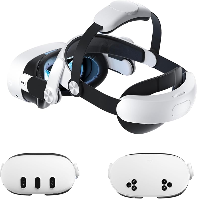 Adjustable Head Strap for Meta Quest 3/3S with Balanced Support for Lo