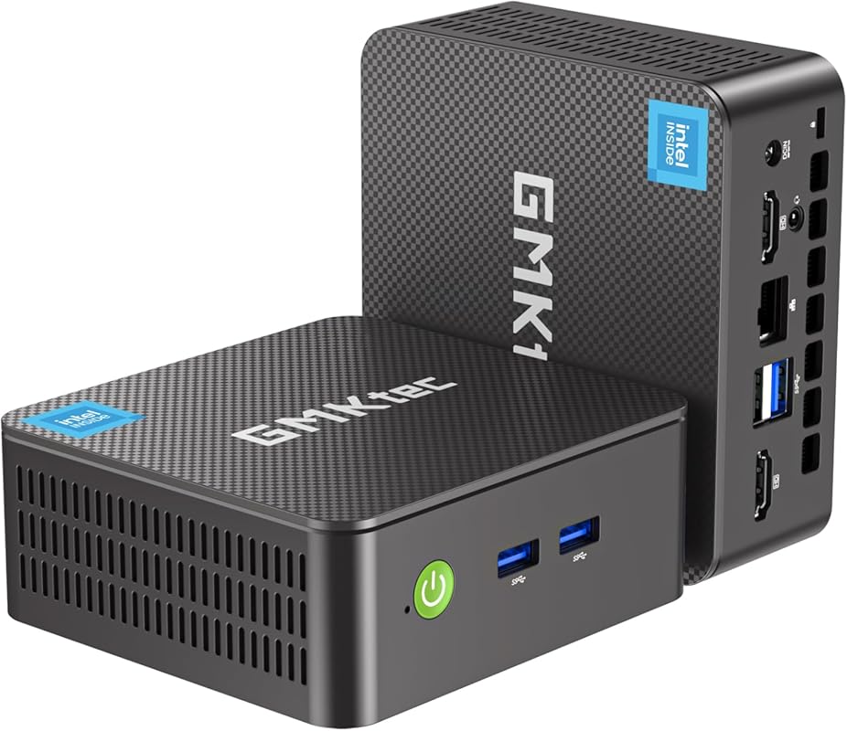 GMKtec G3S Mini PC with Intel N95, 16GB RAM, 512GB SSD, and dual 4K di