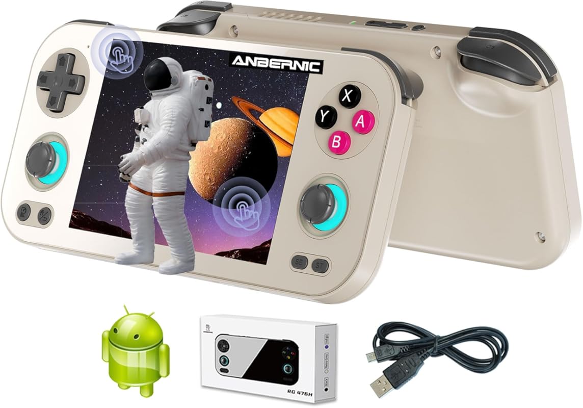 RG476H Retro Game Console with Android 13, Unisoc T820, 4.7-inch LTPS 