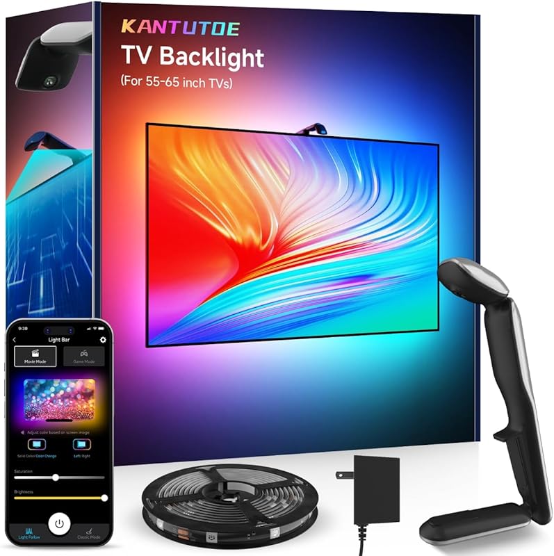 Smart LED Backlight Strip for 45–65 Inch TVs and Monitors with music s