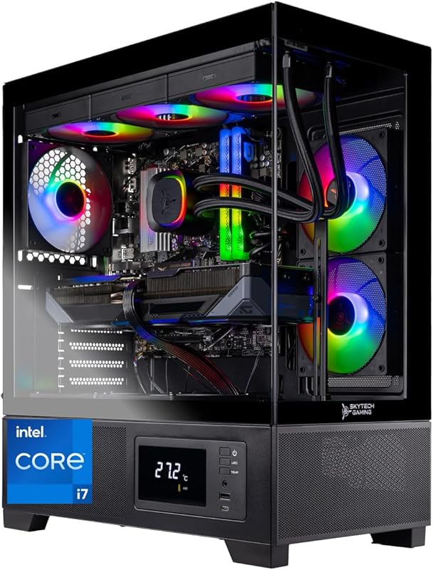 Skytech Gaming Azure 3 Plus Gaming PC, Intel i7 14700F 2.1GHz, NVIDIA 