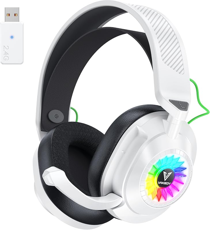 HW10 wireless gaming headset for PS5, PS4, PC, and Switch with RGB
