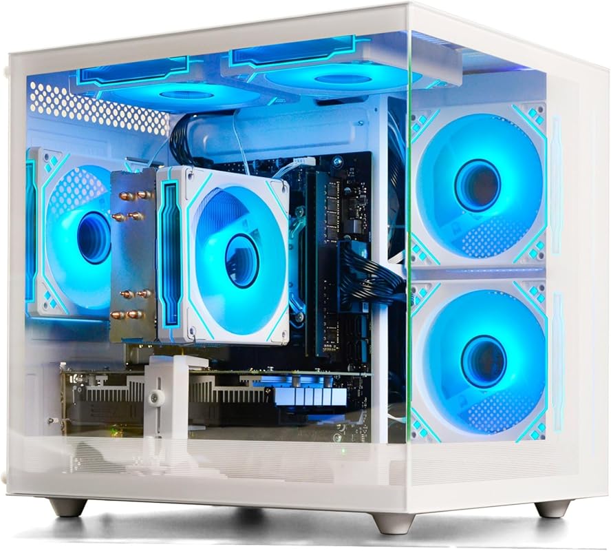 Prebuilt gaming desktop with AMD Ryzen 5, RX 560, 16GB RAM, 512GB SSD,