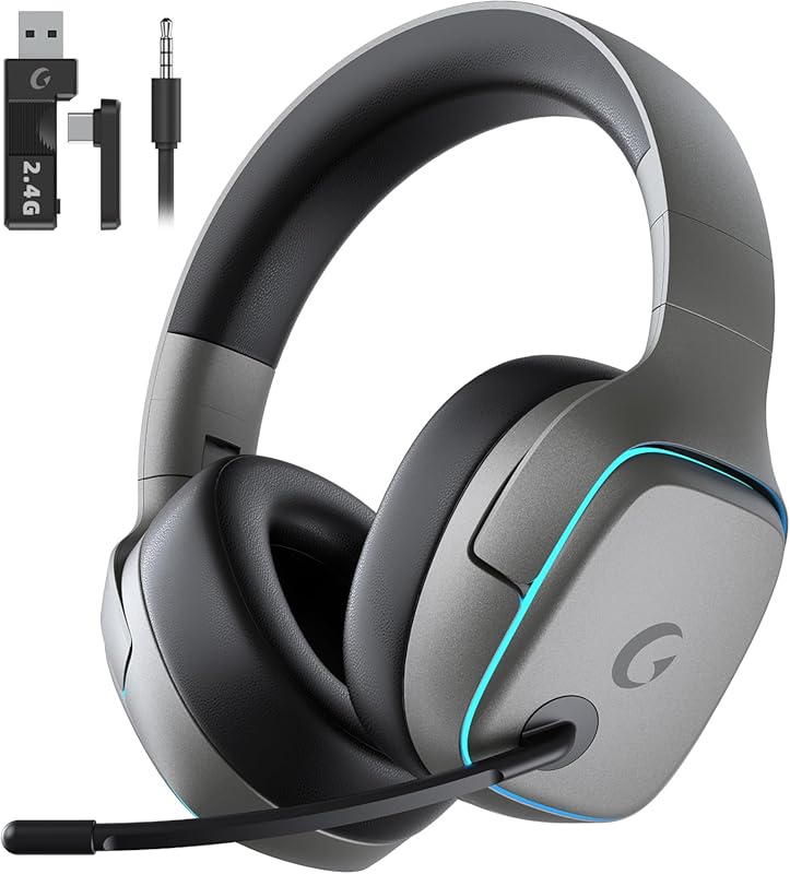 2.4GHz Wireless Gaming Headsets for PS5, PS4, PC, Switch - Bluetooth 5