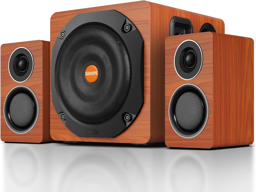 Computer Speakers with Subwoofer, 2.1 Gaming System for Desktop PC, 6.