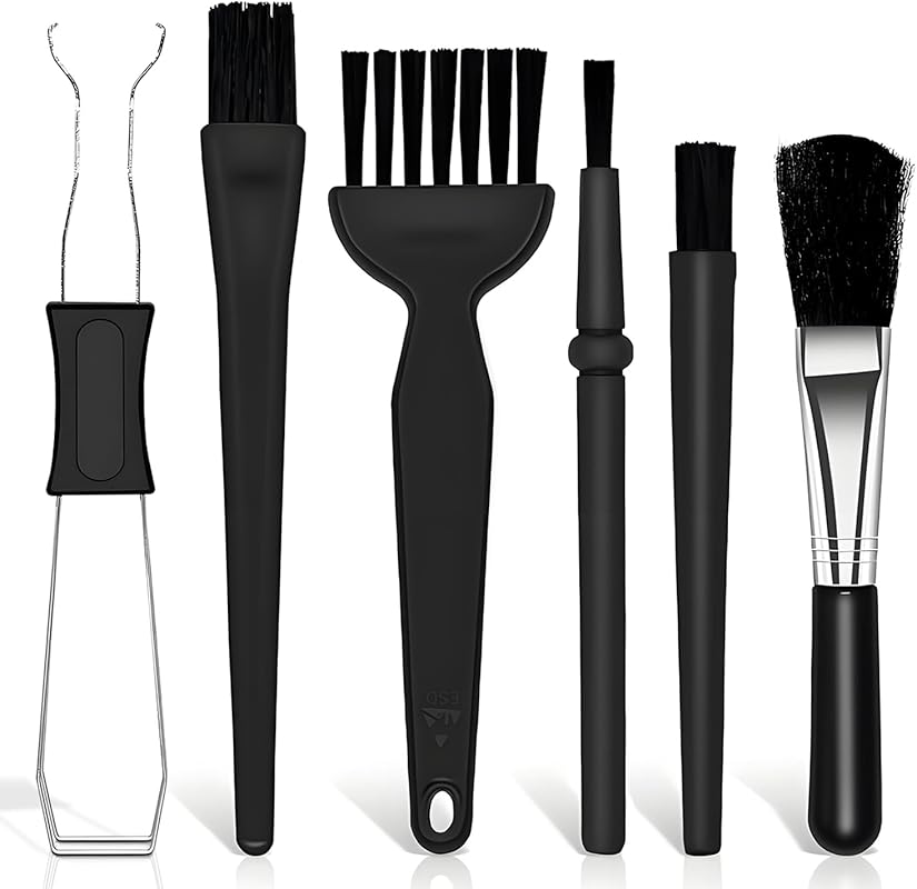 6PCS Keyboard Brush Cleaner Kit with Keycap Puller & Switch Puller, PP